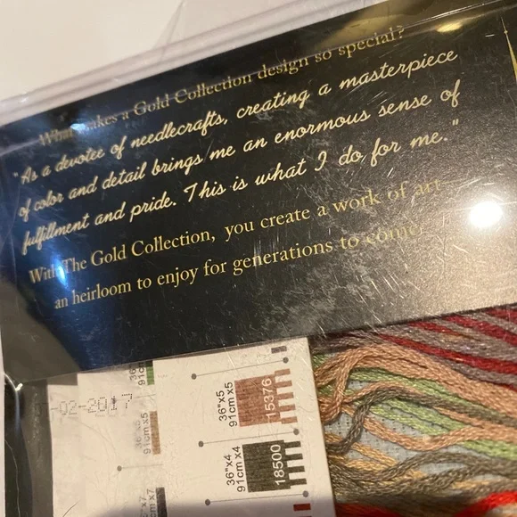 Dimensions Gold Collection Candy Cane Santa Counted Cross Stitch Kit-12"X16" - Picture 9 of 9